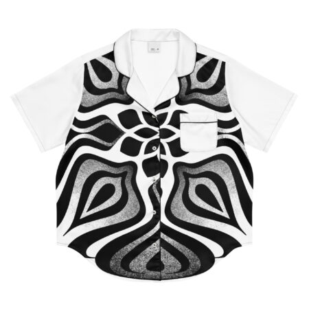 All-over print women’s short sleeve pajama top